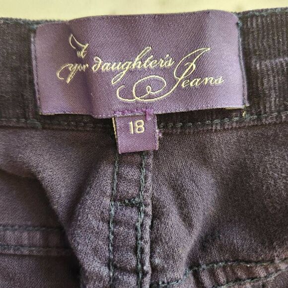 Not your daughter's jeans women's size 18 plus size black corduroy pants - Picture 7 of 8